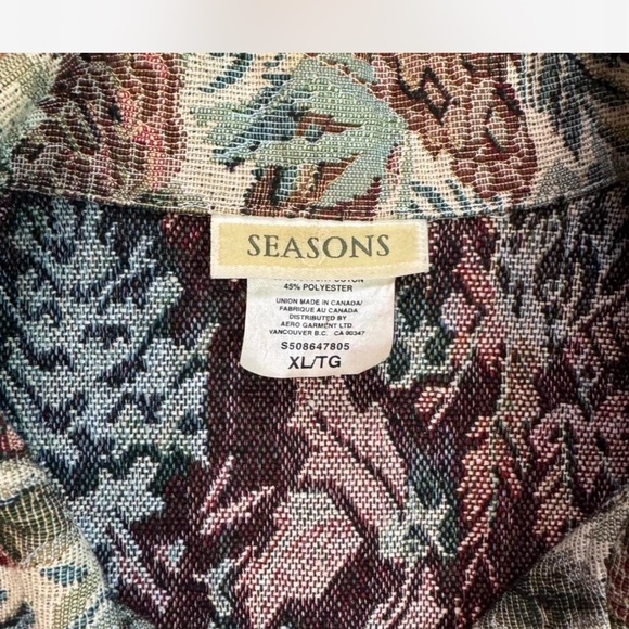 🌿 Vintage Floral Tapestry Cropped Jacket | Boho Anthropologie Style - Picture 3 of 5